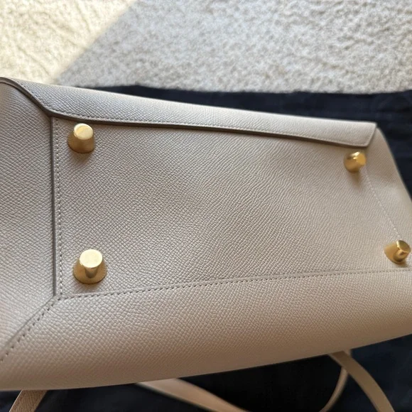 [New] Celine Grained Calfskin Belt Bag, Micro, Tan color - Picture 9 of 10